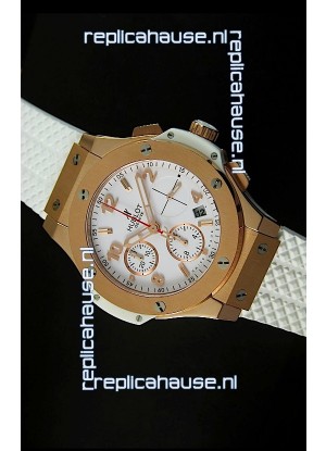 Hublot Big Bang Pink Gold Casing Swiss Watch 40MM - 1:1 Mirror Replica 