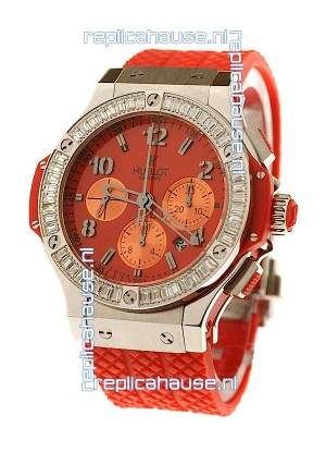 Hublot Big Bang White Baguette Diamonds Shaped Bezel