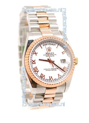 Rolex Day Date Two Tone Swiss Replica Watch