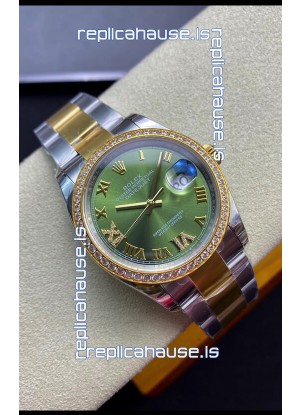 Rolex Datejust 126283RBR-0012 36MM Swiss 1:1 Mirror Replica in 904L Green Dial