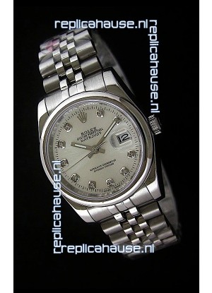 Rolex Datejust Mens Swiss Replica Watch in White Dial