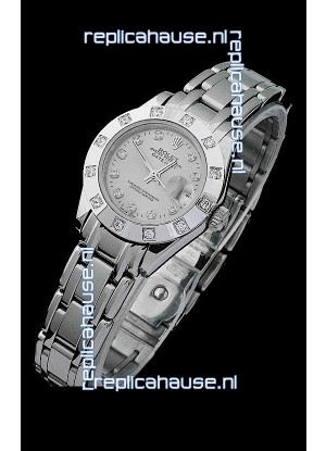 Rolex Datejust Ladies Swiss Replica Ladies Watch in Grey Dial