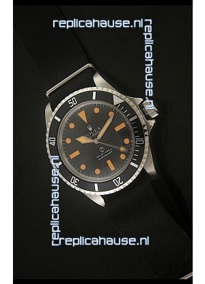 Rolex Vintage Submariner Japanese Replica Watch in Orange Markers