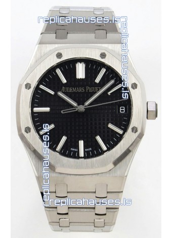 Royal Oak 15510 Black Dial FREE SPRUNG MVMNT Super Clone Watch 