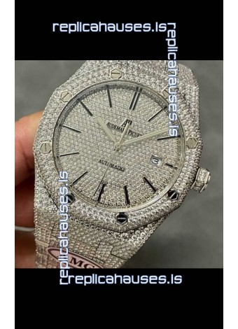 Royal Oak 15400 Iced Out Super Clone Edition 6 Super Clone Watch 