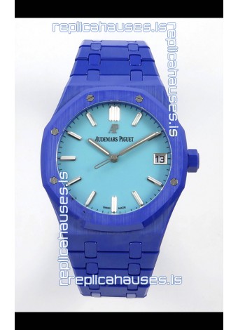 Royal Oak 15500 Tiffany Blue Dial & Blue Ceramic Super Clone Watch 