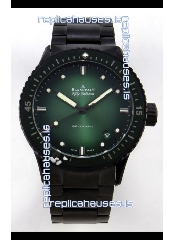 Blancpain Fifty Fathoms Ceramic Case Green Dial Super Clone Watch 