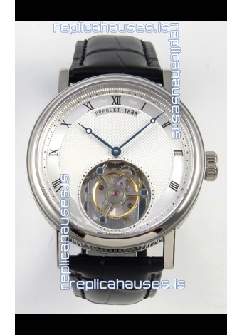 Breguet Classique Tourbillon Stainless Steel Roman Dial Super Clone Watch 