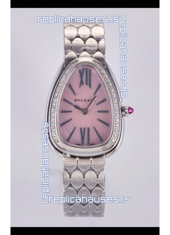 Serpenti Seduttori Pink Pearl dial in Steel Casing Super Clone Watch