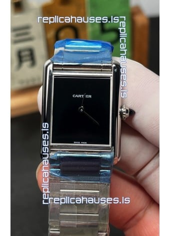 Tank Must Cartier Edition 29MM Watch Black Dial Super Clone Watch 