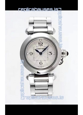 Pasha De Cartier Steel Casing Watch 30MM Super Clone Watch 