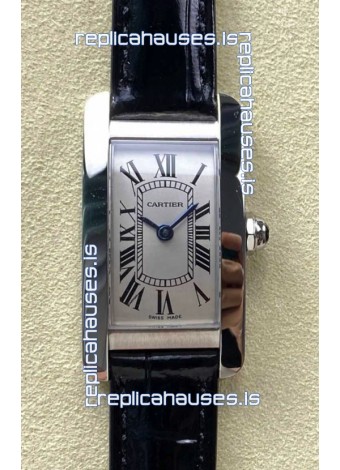 Cartier Tank Americaine Swiss Quartz 19mm Steel Casing Swiss Replica Watch 