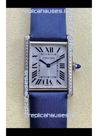 Cartier Tank Louis 25MM Swiss Quartz Movement Blue Strap 