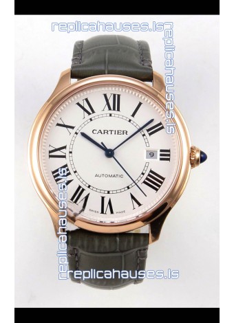Cartier Ronde Louis 40 Rose Gold Super Clone Watch 