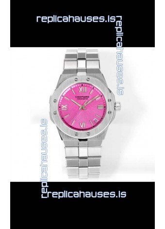 Chopard Alpine Eagle Stainless Steel Pink Dial Super Clone Replica Watch