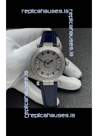 Franck Muller Double Mystery Swiss Quartz Watch in Steel Casing