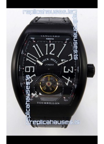 Franck Muller V45 Tourbillon Black DLC Super Clone Watch 