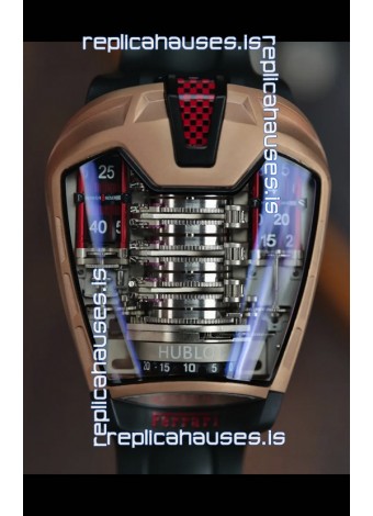 Hublot MP-05 La Ferrari DLC Coated Titanium Casing Hyper Clone Watch 