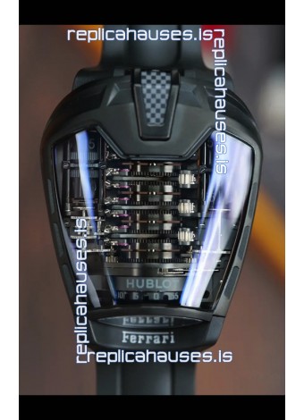 Hublot MP-05 La Ferrari Black Titanium Casing Hyper Clone Watch 