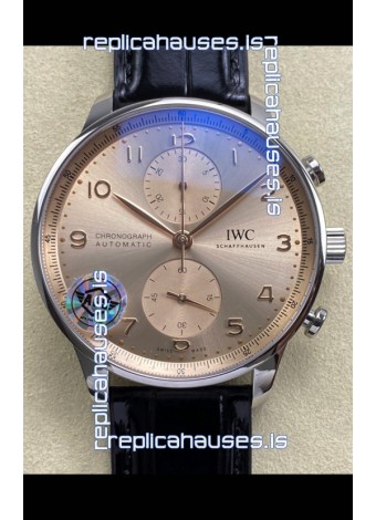 IWC Portuguese Chronograph Champange Dial Super Clone Watch 
