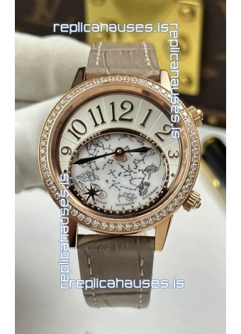 Jaeger-LeCoultre Rendez-Vous Rose Gold Super Clone Watch 