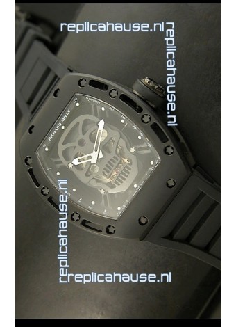 Richard Mille RM052 Skull Tourbillon Swiss Replica Watch in PVD Case