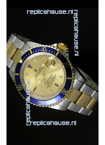 Rolex Submariner Gold Dial Swiss Replica Watch - 1:1 Mirror Replica Watch