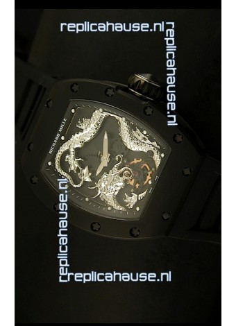 Richard Mille RM057 Tourbillon Jackie Chan Swiss Replica Watch in PVD Case