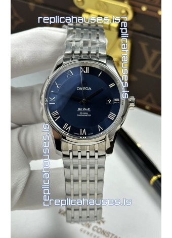 Omega De Ville Co-Axial Chronometer 41MM Blue Dial Super Clone Watch 
