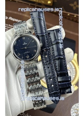 Omega De Ville Automatic 34MM Blue Dial Steel Case Super Clone Watch 