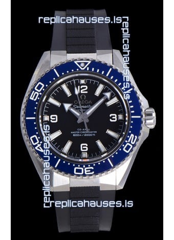 Omega Seamaster Planet Ocean Blue Bezel Rubber Strap 42MM Super Clone Watch 