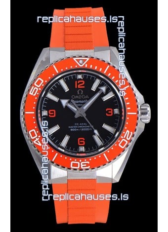 Omega Seamaster Planet Ocean Orange Bezel Rubber Strap 42MM Super Clone Watch 