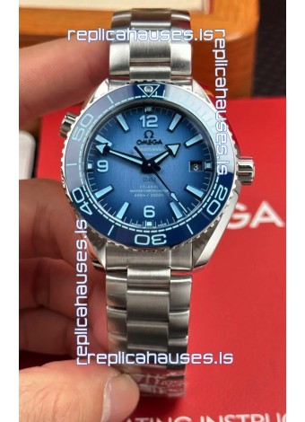 Omega Seamaster Planet Ocean 39.5MM Summer Blue Dial Super Clone Watch 