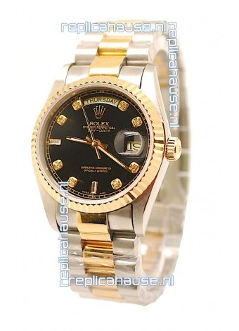 Rolex Day Date Two Tone Swiss Replica Watch