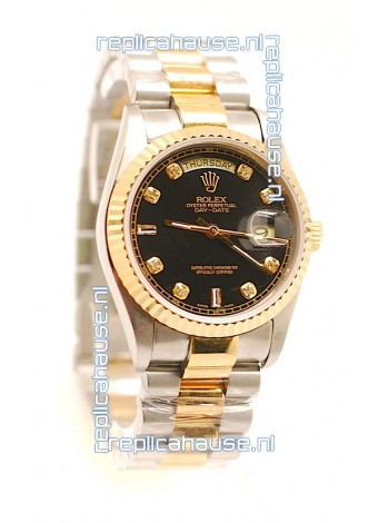 Rolex Day Date Two Tone Swiss Replica Watch