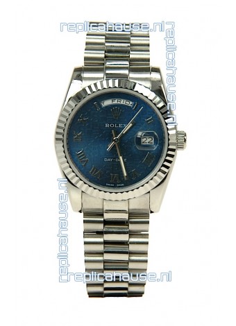 Rolex Day Date-Silver Swiss Replica Watch
