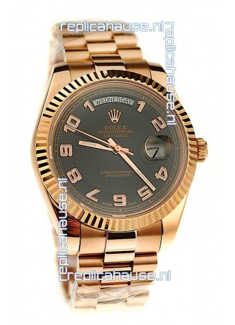 Rolex Day Date Pink Gold Swiss Replica Watch