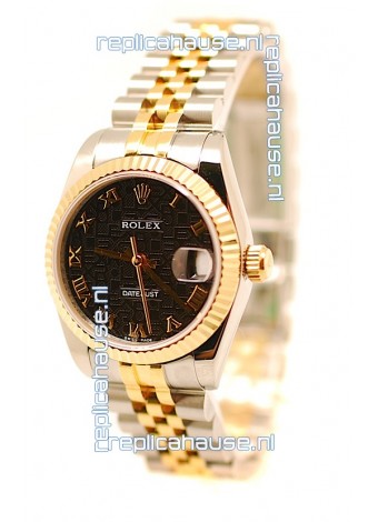 Rolex DateJust Mid-Sized Japanese Replica Two Tone Watch