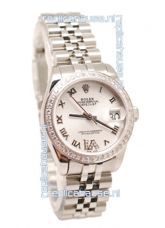 Rolex Oyster Perpetual Datejust Diamonds VI Japanese Replica Watch -36MM