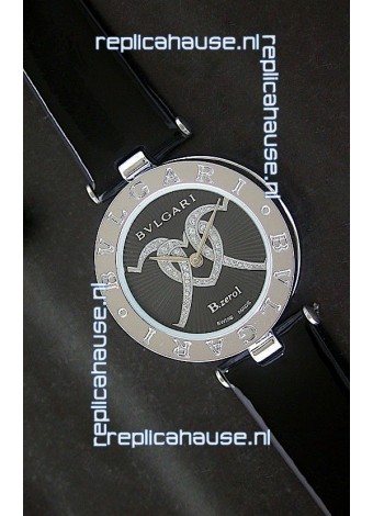 Bvlgari B.zerol Japanese Replica Quartz Watch in Black Dial