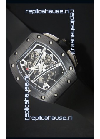 Richard Mille RM061 Ceramic Case Swiss Black and White Bezel Replica Watch