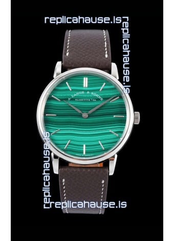 A.Lange & Sohne Saxonia Thin Swiss Replica Watch Steel Case Green Dial