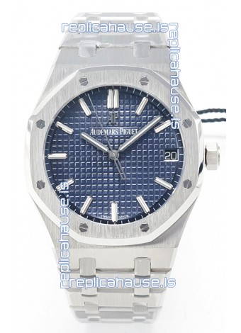 Audemars Piguet Royal Oak 15500 41MM 904L Steel Blue Dial Super Clone Replica Watch 