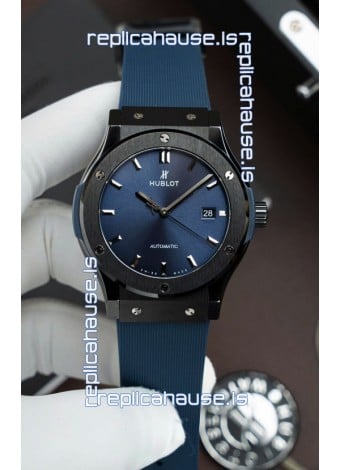 Hublot Classic Fusion Ceramic Casing Blue Dial Super Clone Swiss Replica 42MM