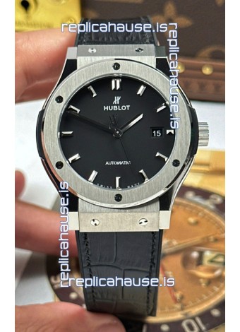 Hublot Super Clone Classic Fusion Titanium Black Dial 42MM Watch