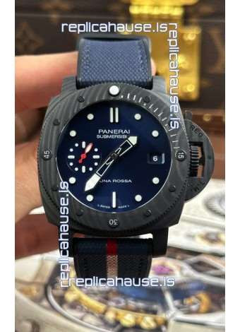 Panerai Super Clone Submersible PAM01563 Carbotech Luna Rossa Watch 42MM
