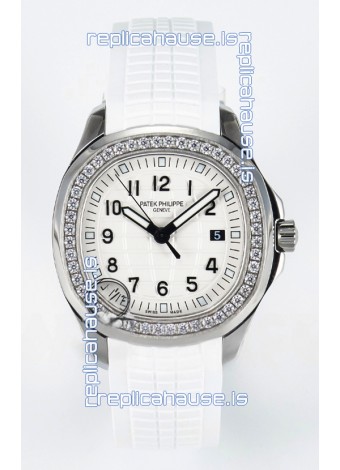 Patek Philippe Aquanaut 5267 White Dial Swiss Quartz Movement Replica Watch 