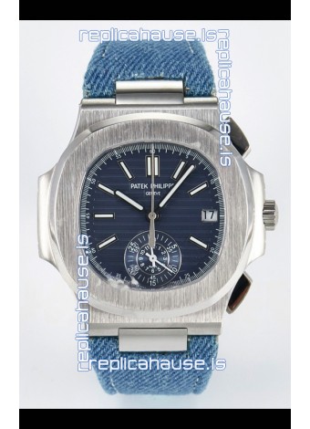 Patek Philippe Nautilus 5980/60G-001 Blue Dial Fabric Strap