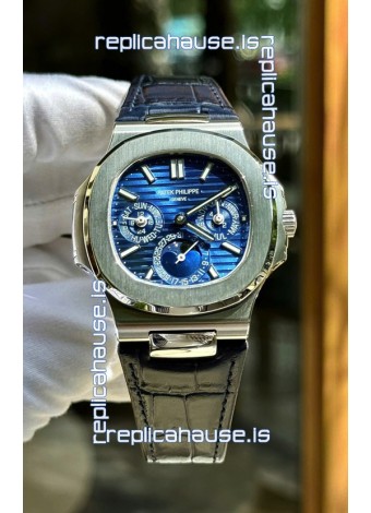 Patek Philippe Nautilus 5740 Perpetual Calendar Stainless Steel Purple Dial Swiss Replica Watch