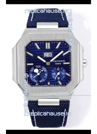 Patek Philippe Cubitus 5822 904L Steel Casing Blue Dial Swiss Replica Watch